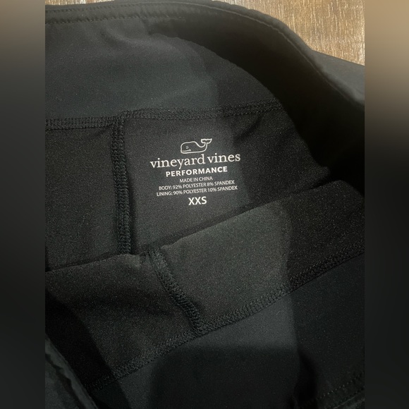 Vineyard Vines Performance Tennis Skort - Black Ruffles - Womens XXS - Picture 2 of 7